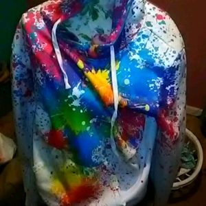 Hot topic hoodie paintball splat